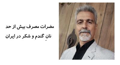  مضرات مصرف بیش از حد نانِ گندم و شکر در ایران