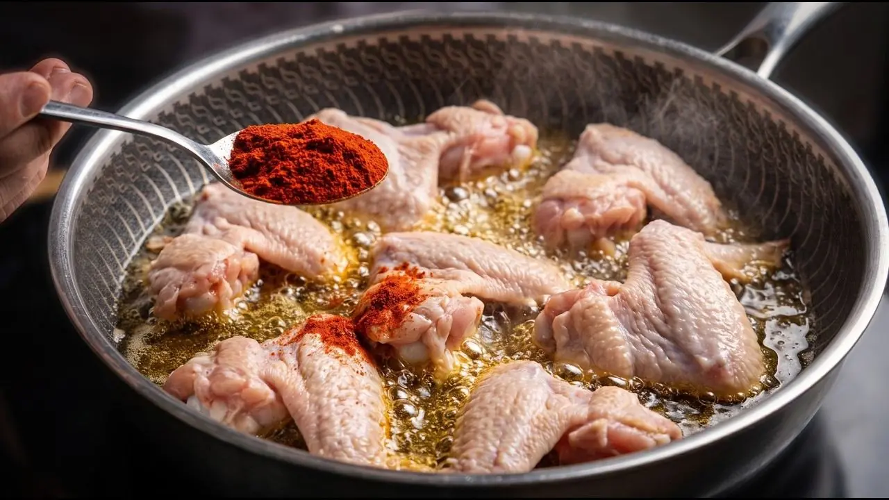 طرز تهیه بال مرغ سوخاری با جوش شیرین و سرکه سیب