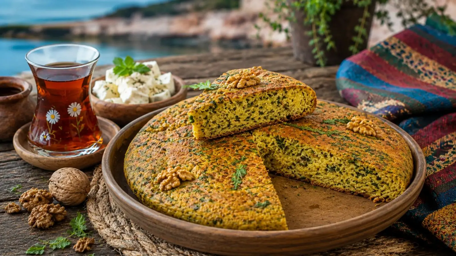 طرز تهیه قماق؛ نان خوشمزه و سنتی مازندرانی با گردو و سبزی های معطر