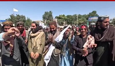  رقص و پایکوبی هواداران طالبان