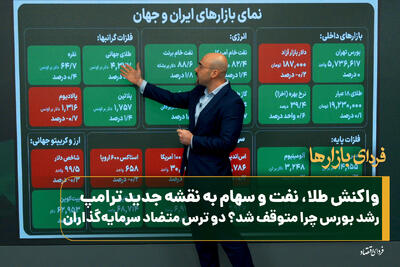 واکنش طلا، نفت و سهام به نقشه جدید ترامپ/ رشد بورس چرا متوقف شد؟ دو ترس متضاد سرمایهگذاران