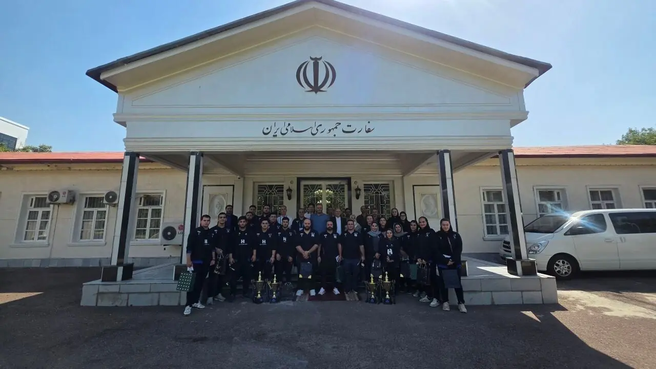 افتخارآفرینان وزنهبرداری ایران مهمان سفیر ایران در ازبکستان