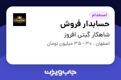 استخدام حسابدار فروش در شاهکار گیتی افروز