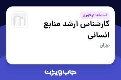  استخدام کارشناس ارشد منابع انسانی در سازمانی فعال در حوزه تجارت / بازرگانی