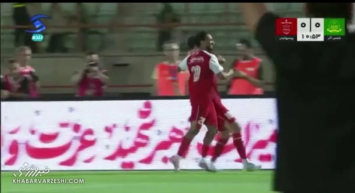 ویدیو| گل اول پرسپولیس به شمس آذر (محمدمهدی محبی)