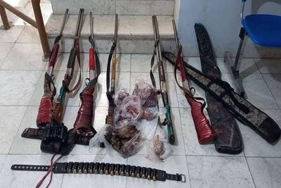 کشف ۱۰ قبضه سلاح شکاری و دستگیری متخلفان در مازندران