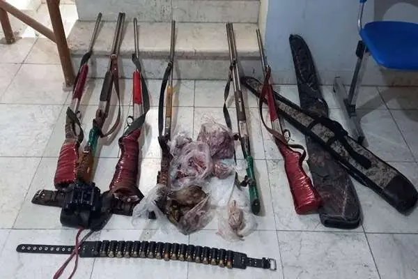 کشف ۱۰ قبضه سلاح شکاری و دستگیری متخلفان در مازندران