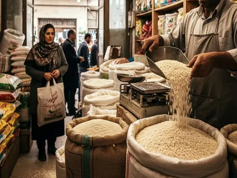 قیمت برنج ایرانی امروز شنبه ۲۴ مرداد ۱۴۰۵