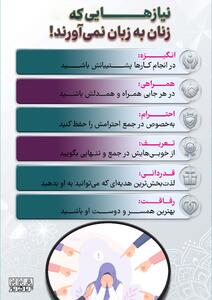 نوراینفو | 6 نیاز اساسی که زنان به زبان نمیآورند