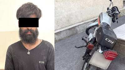 گوشی قاپ مو بلند حین سرقت دستگیر شد