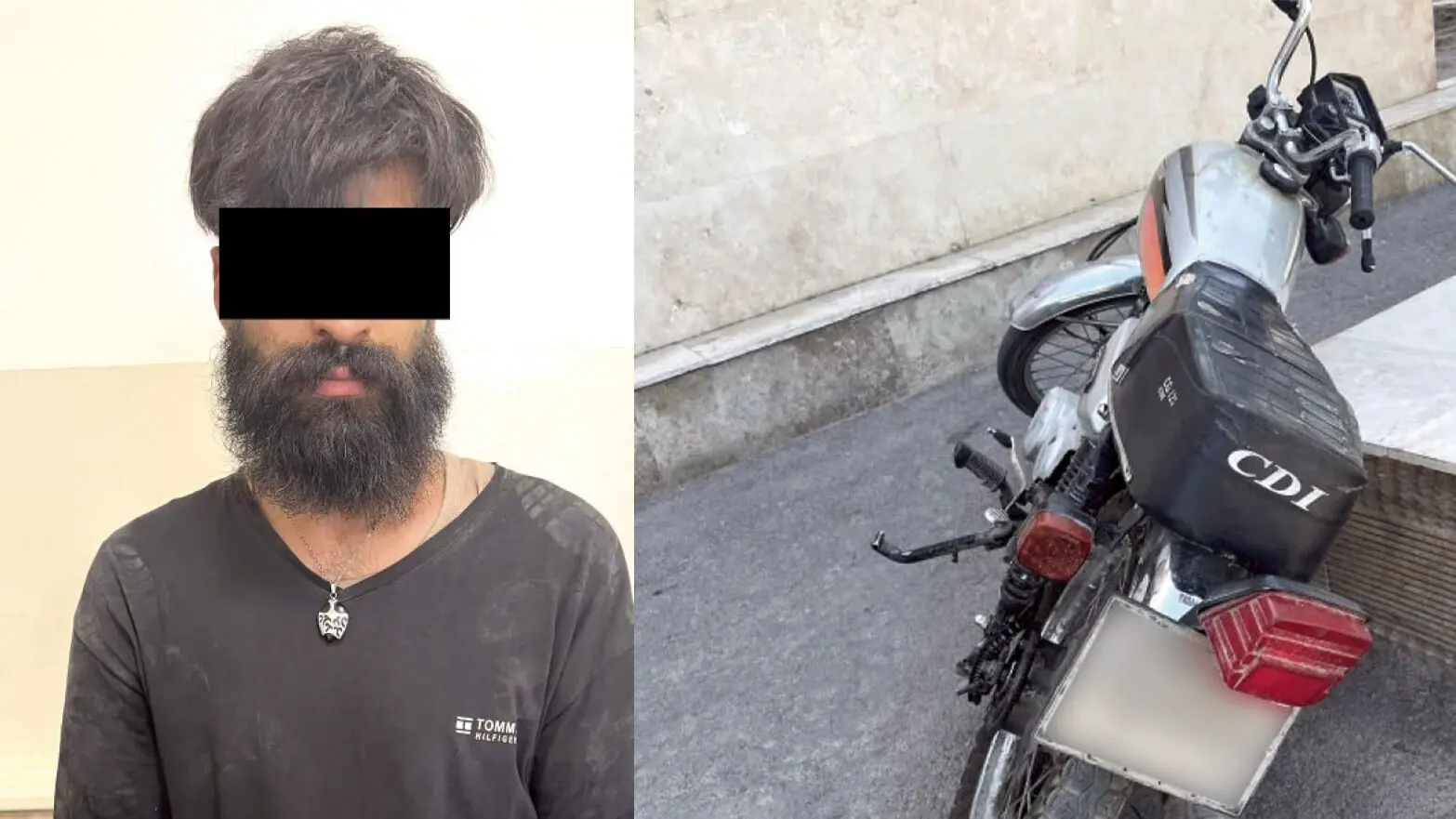 گوشی قاپ مو بلند حین سرقت دستگیر شد