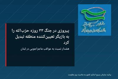 پیروزی در جنگ ۳۳ روزه حزبالله را به بازیگر تعیین کننده منطقه تبدیل کرد/ هشدار نسبت به عواقب ماجراجویی در لبنان