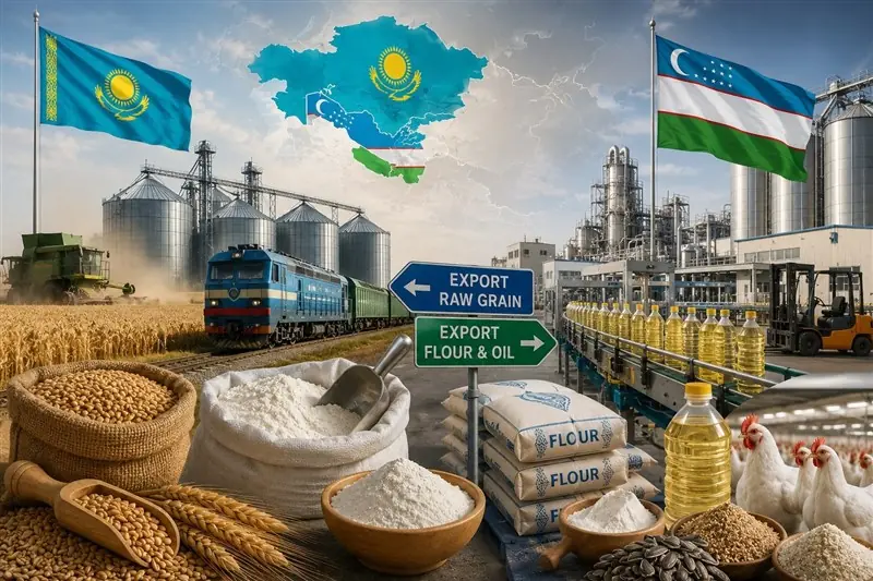 رقابت کشاورزی در آسیای مرکزی؛ سبقت ازبکستان از قزاقستان در صادرات آرد - تسنیم