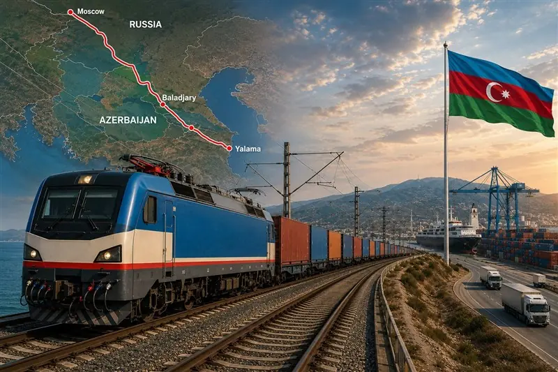 عزم جمهوری آذربایجان در کریدور شمال-جنوب؛ نوسازی راهآهن تا مرز روسیه - تسنیم