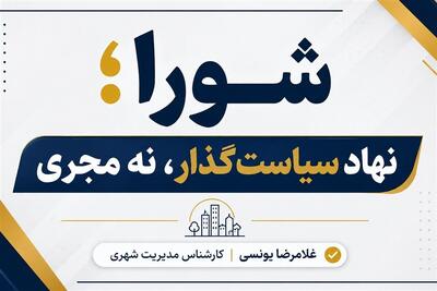 یادداشت| شورا؛ نهاد سیاستگذار، نه مجری - تسنیم