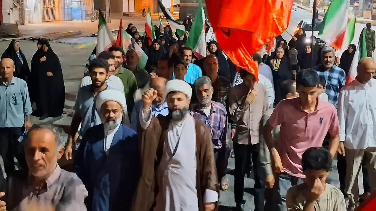 تداوم حضور باشکوه و حماسی آبدان در میدان اقتدار و مقاومت + عکس و فیلم