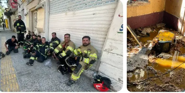 مهار حریق انبار لوازم خانگی خیابان مشیر شرقی شیراز