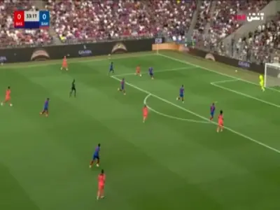  گل اول بارسلونا به بازل (آدیمی)