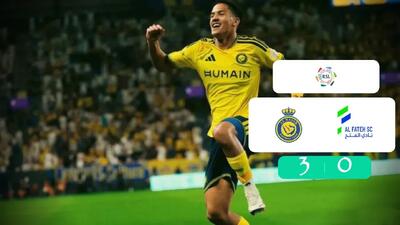 خلاصه بازی النصر عربستان ۳ - الفتح ۰