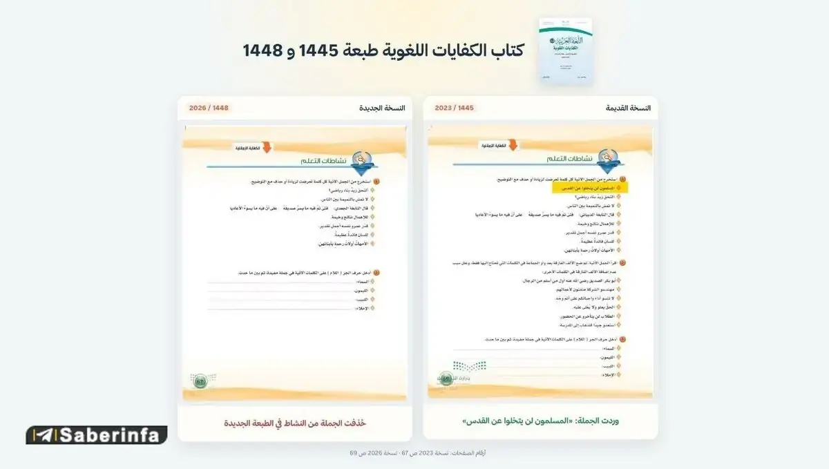 عربستان یک جمله سیاسی را از کتابهای درسی حذف ک