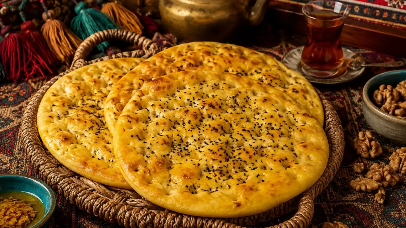نان روغنی جوشی کرمانی؛ نان محلی طلایی و خوش عطری که با یک بار امتحان عاشقش می شوید!
