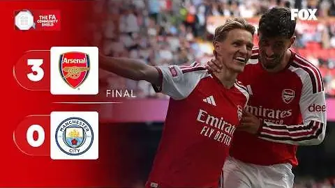  خلاصه بازی آرسنال 3-0 منچستر سیتی (سوپرجام انگلیس)