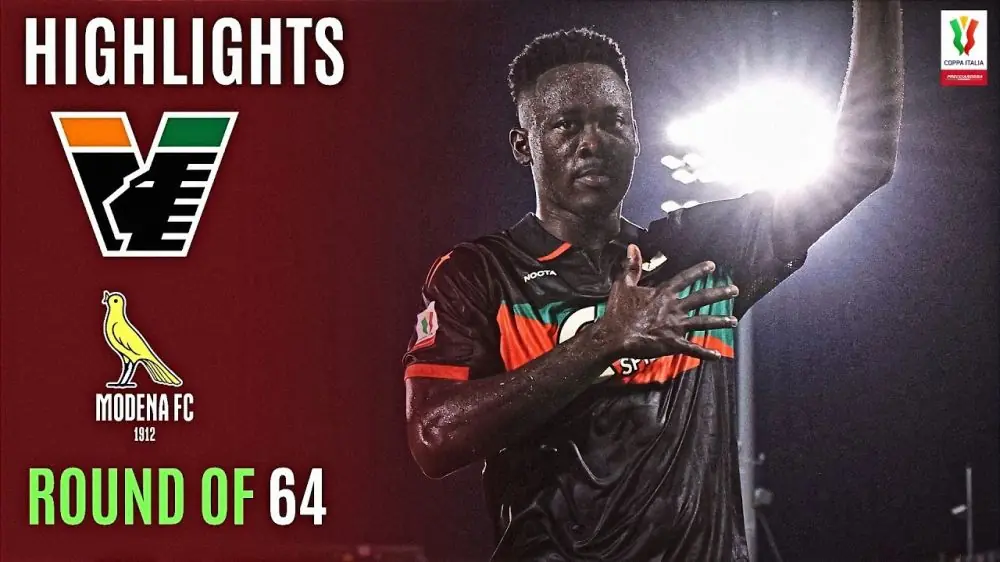 خلاصه بازی ونتزیا 3-2 مودنا (جام حذفی ایتالیا)
