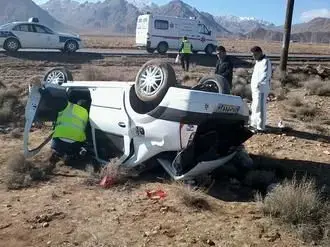 واژگونی پراید در برخوار پنج مصدوم داشت