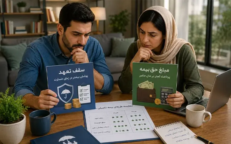 سقف تعهد یا مبلغ حقبیمه؟ دوراهی تازه در انتخاب بیمه تکمیلی