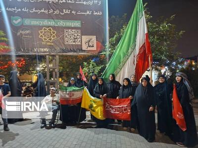 پایان برنامه پرچم افراشتن در برخی میدانهای تهران