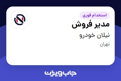  استخدام مدیر فروش در نیلان خودرو