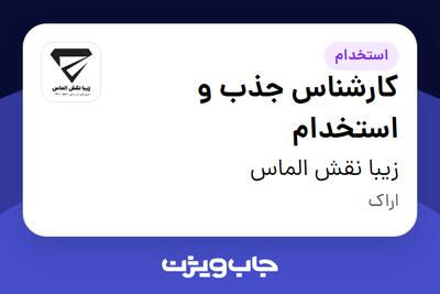 استخدام کارشناس جذب و استخدام - آقا در زیبا نقش الماس