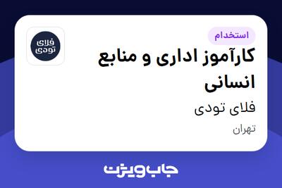 استخدام کارآموز اداری و منابع انسانی در فلای تودی