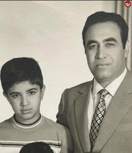 عکس/ ایرج خواجهامیری در کنار پسر بزرگش همایون؛ دهه ۴۰