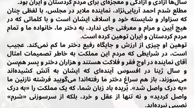  استوری پدر مهساامینی در واکنش به اظهارات سخیف نماینده ملایر - مردم سالاری آنلاین