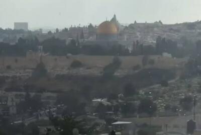 فیلم/ بارش تابستانه باران در قدس اشغالی