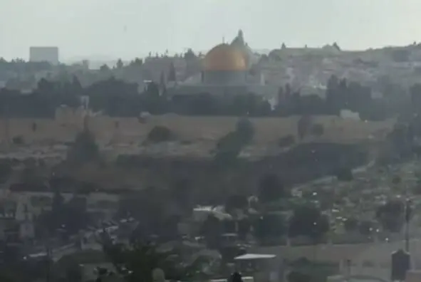  فیلم/ بارش تابستانه باران در قدس اشغالی