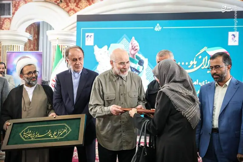 عکس/ حضور قالیباف در مراسم تکریم از خبرنگاران