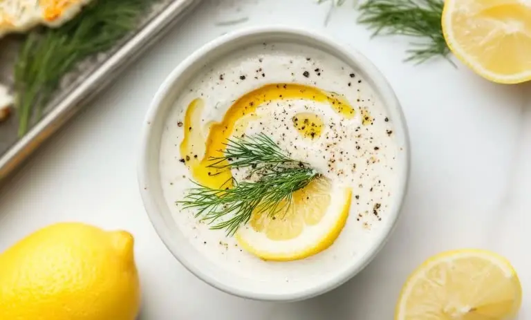 طرز تهیه سس پروتئینی شوید و لیمو + موارد مصرف