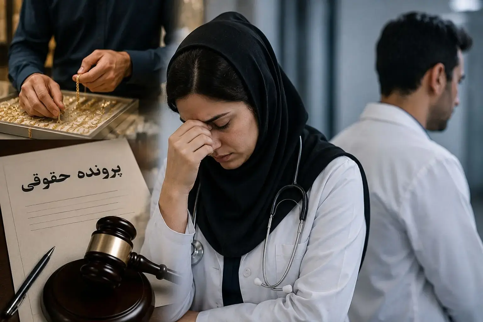 ادعای بی وفایی خانم دکتر به همسرش بخاطر علاقه به مرد طلافروش + نظر کارشناس