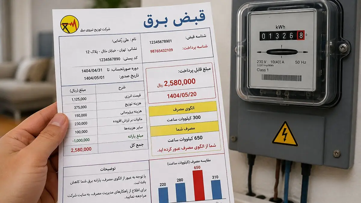 قبض برق چرا در تابستان گران می شود؟ ماجرای کاهش یارانه پرمصرف ها