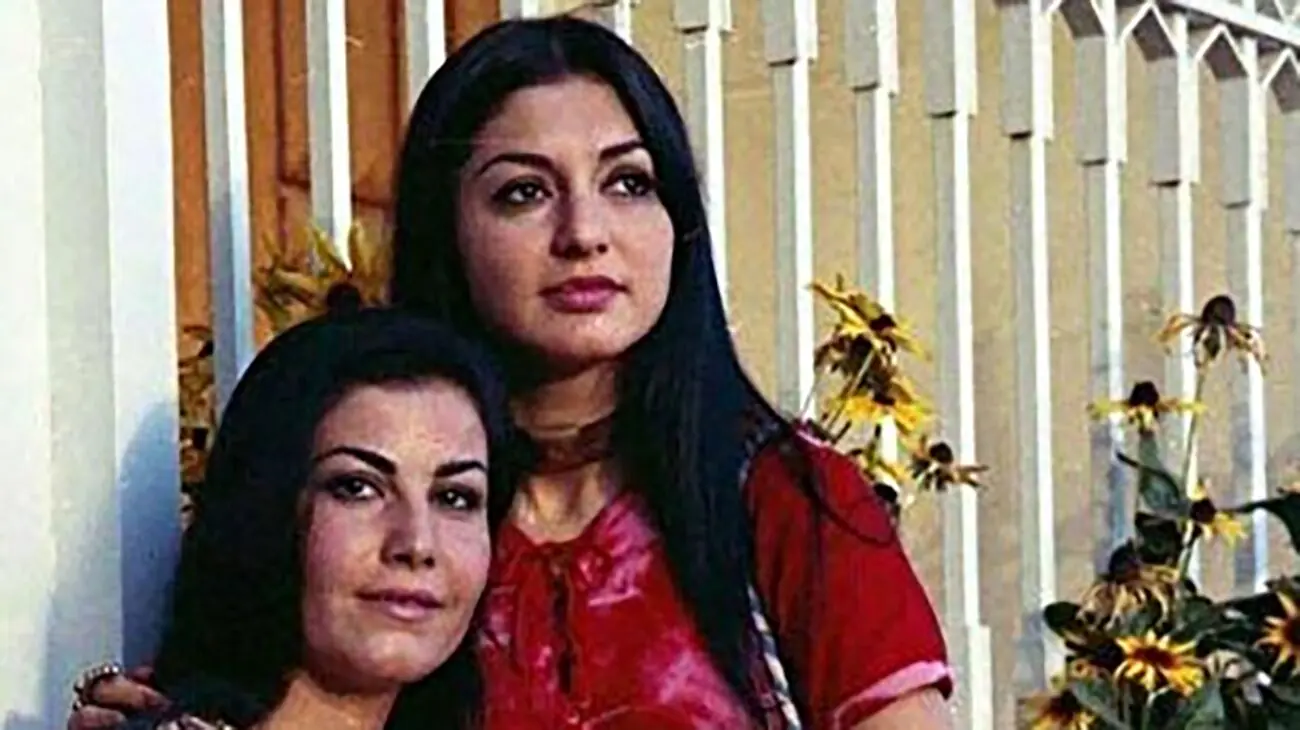 عکس سفر در زمان / بهروز وثوقی در دو قاب عاشقانه / یکی با گوگوش یکی با پوری بنایی