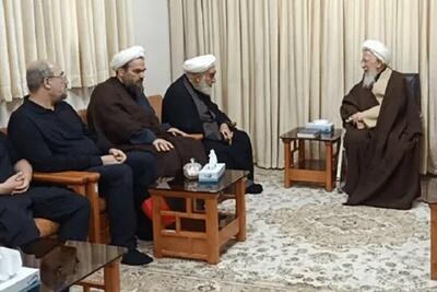 دیدار رئیس دفتر رهبر شهید انقلاب با آیتالله جوادی آملی