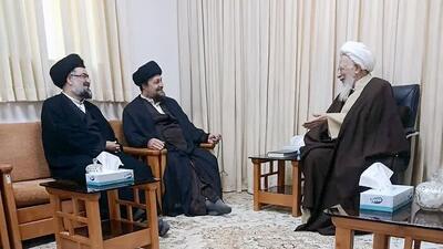 دیدار سید حسن خمینی با آیتالله جوادی آملی