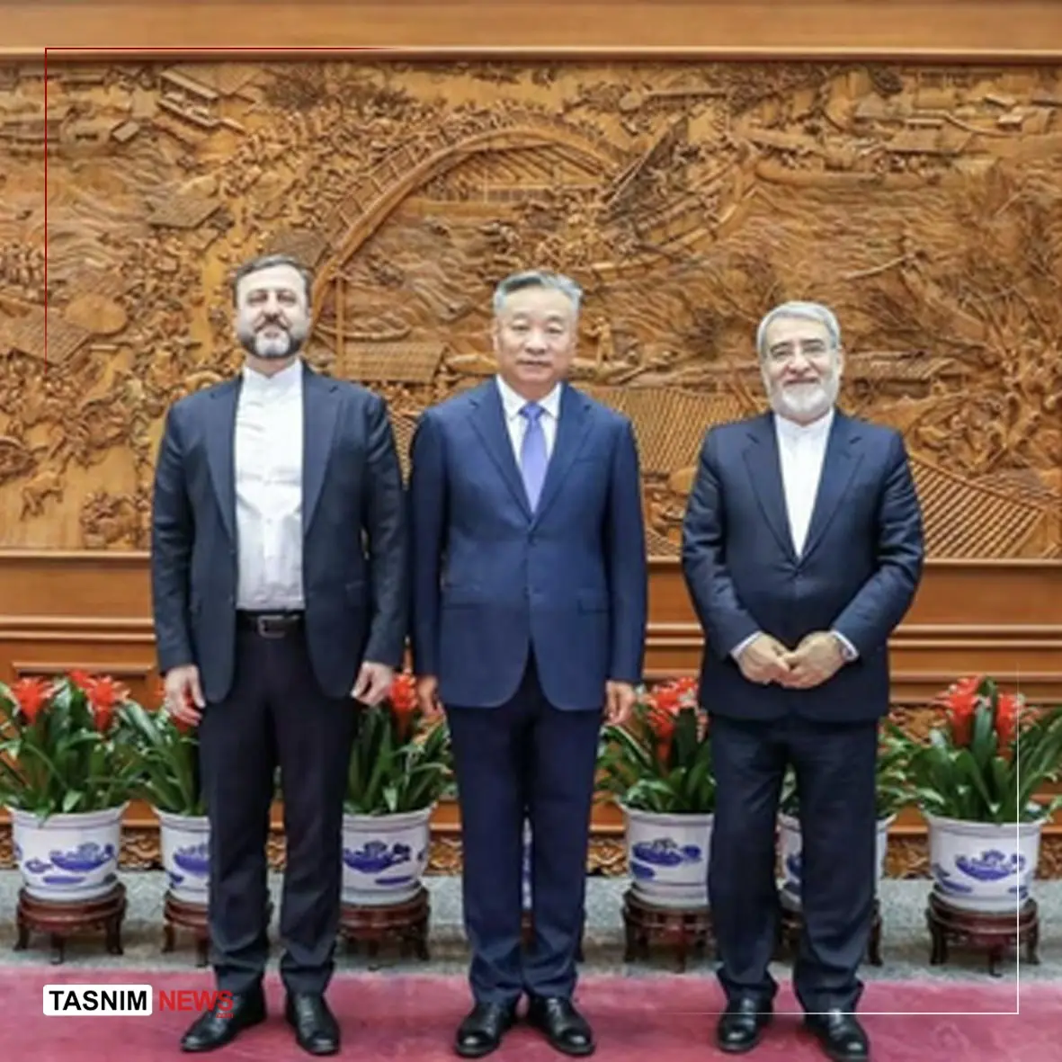 دیدار غریبآبادی با همتای چینی در پکن