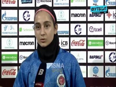 صحبت های سارا دیدار و مرضیه جعفری سرمربی خاتون بم پس از پیروزی در بازی امروز