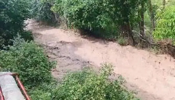 وقوع سیلاب در روستای گزانه تلو دامنه دماوند