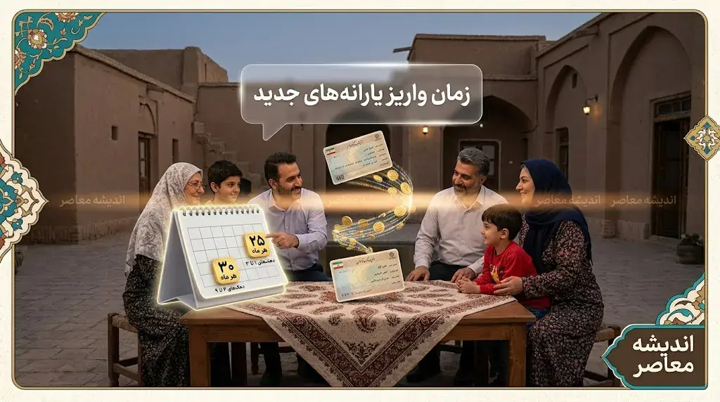 زمان واریز یارانه نقدی مرداد ۱۴۰۵ اعلام شد؛ دهکهای اول تا سوم ۲۵ و چهارم تا نهم ۳۱ مرداد