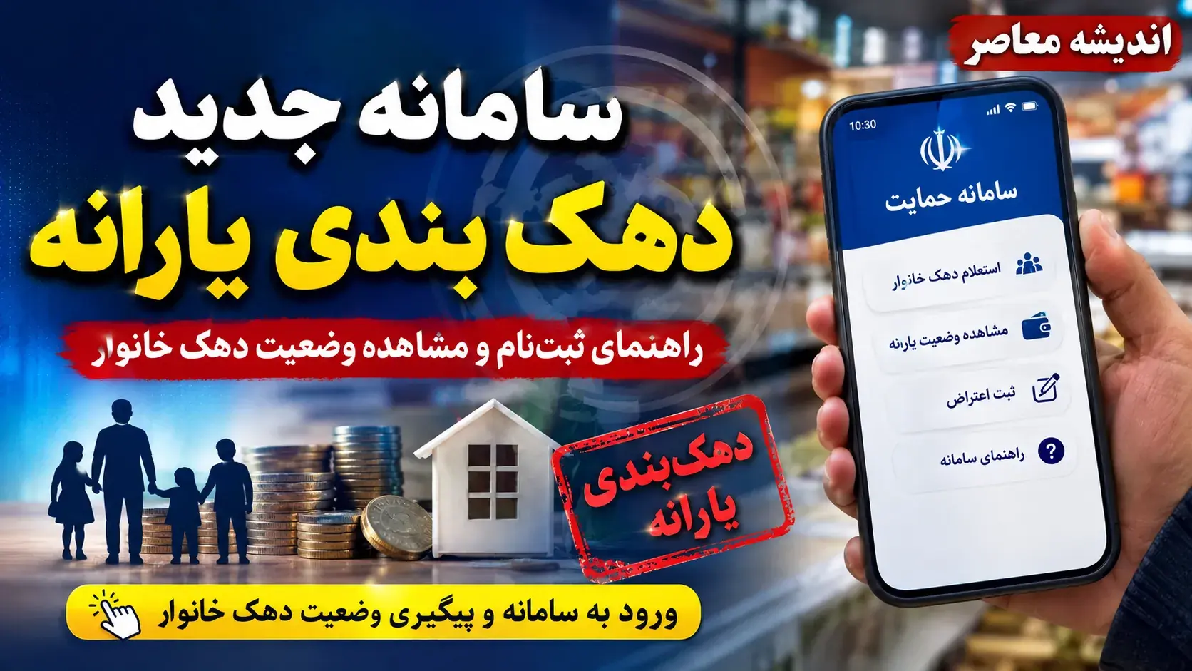 استعلام دهک خانوار با کد ملی؛ ورود به سامانه حمایت وزارت رفاه