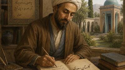 با سعدی در گلستان : ور هنری داری و هفتاد عیب / دوست نبیند به جز آن یک هنر (+صدا)